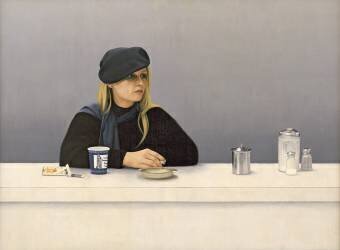 Une femme dans un café (Max Ferguson) - Muzeo.com