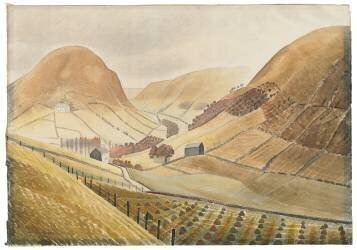 Ferme de la colline (Eric Ravilious) - Muzeo.com