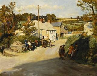 A Cornish Village (Stanhope Forbes) - Muzeo.com