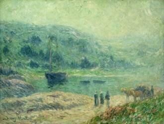 A Cove in Brittany (Henry Moret) - Muzeo.com