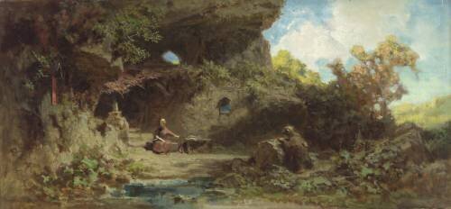 A Hermit in the Mountains (Carl Spitzweg) - Muzeo.com