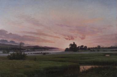 A Summer’s Evening near Ry (Vilhelm Kyhn) - Muzeo.com