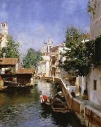 Scène de canal vénitien (Rubens Santoro) - Muzeo.com