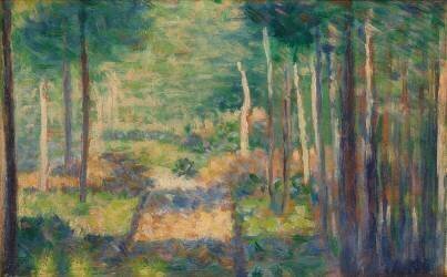 Allée en forêt, Barbizon (Georges Seurat) - Muzeo.com