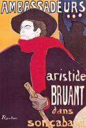 Ambassadeurs. Aristide Bruant dans son cabaret. (Henri de Toulouse-Lautrec) - Muzeo.com