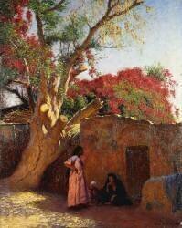 An Arab Family Outside a Village (Ludwig Deutsch) - Muzeo.com