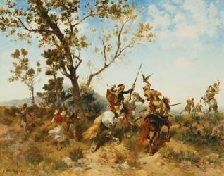 An Arab Hawking Party (Georges Washington) - Muzeo.com