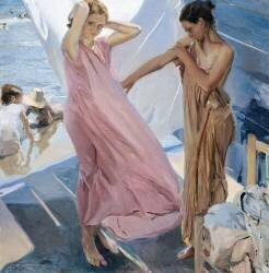 Après le bain, Valence (Joaquin Sorolla y Bastida) - Muzeo.com