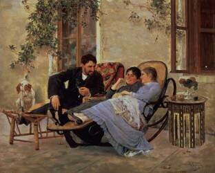 Après le dîner (Nikolaï Kouznetsov) - Muzeo.com