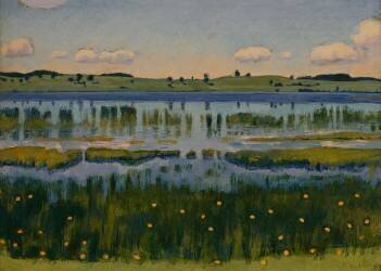 Au bord du lac d’Aeschi (Ferdinand Hodler) - Muzeo.com