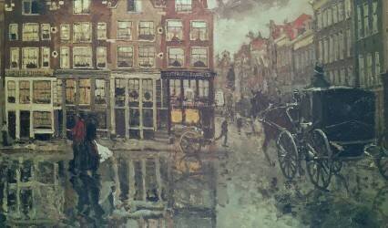 Au coin de Leidsche Square (George Hendrik Breitner) - Muzeo.com