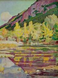 Au pied du Petit Salève (Ferdinand Hodler) - Muzeo.com
