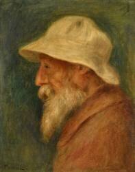 Autoportrait au chapeau blanc (Auguste Renoir) - Muzeo.com