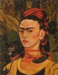 Autoportrait avec un singe (Frida Kahlo) - Muzeo.com