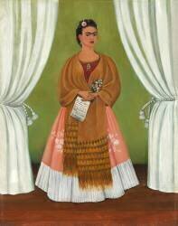 Autoportrait dédié à Léon Trotsky (Frida Kahlo) - Muzeo.com