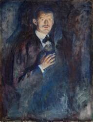 Autoportrait à la cigarette (Edvard Munch) - Muzeo.com