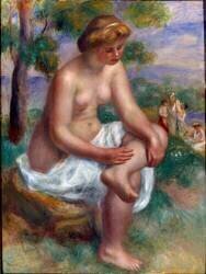 Baigneur assis dans un paysage appelé Eurydice (Auguste Renoir) - Muzeo.com