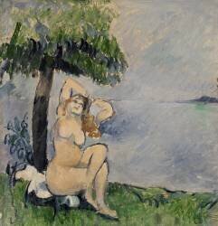 Baigneur au bord de la mer (Paul Cézanne) - Muzeo.com