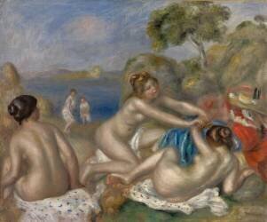 Baigneurs jouant avec un crabe (Auguste Renoir) - Muzeo.com