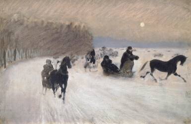Balade en Traîneau (Giuseppe de Nittis) - Muzeo.com