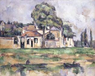 Banks of the Marne (Paul Cézanne) - Muzeo.com