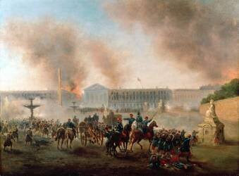 Bataille sur la place de la Concorde (Gustave Boulanger) - Muzeo.com