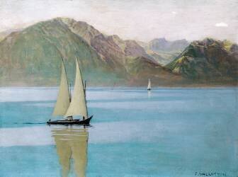 Bateau sur le lac de Genève (Félix Vallotton) - Muzeo.com