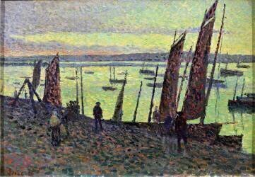 Bateaux à Camaret (Maximilien Luce) - Muzeo.com