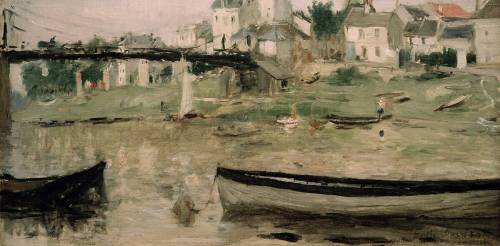 Bateaux sur la Seine (Berthe Morisot) - Muzeo.com