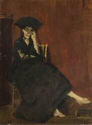 Berthe Morisot à l'éventail (Edouard Manet) - Muzeo.com