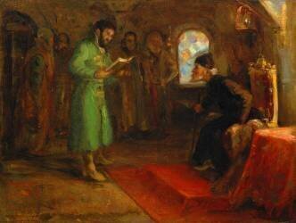 Boris Godunov avec Ivan le Terrible (Ilya Répine) - Muzeo.com