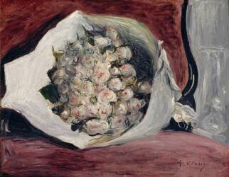 Bouquet dans une loge (Auguste Renoir) - Muzeo.com