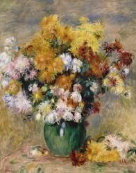 Bouquet de chrysanthèmes dans un vase (Auguste Renoir) - Muzeo.com