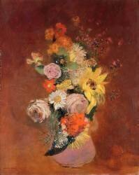 Bouquet de Fleurs dans une Cruche (Odilon Redon) - Muzeo.com