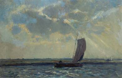 Canal en Hollande (Albert Lebourg) - Muzeo.com