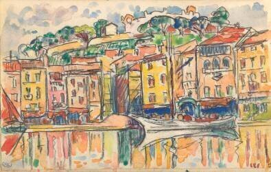 Carnet : Port d'une ville de la côte Méditérranéenne (Paul Signac) - Muzeo.com