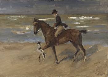 Cavalier sur la plage (Max Liebermann) - Muzeo.com