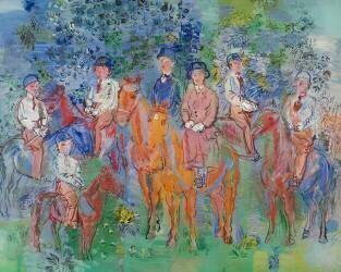 Cavaliers dans les bois (Raoul Dufy) - Muzeo.com