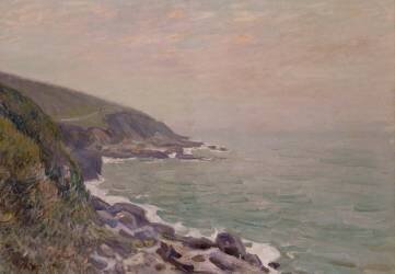 Côtes du Pays de Galles dans la brume (Alfred Sisley) - Muzeo.com