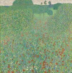 Champs de coquelicots (Gustav Klimt) - Muzeo.com