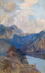 Chasseur dans un Paysage Lacustre (Albert Besnard) - Muzeo.com