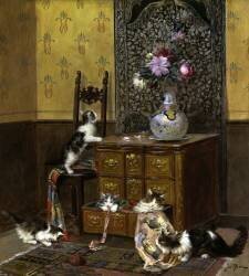 Chatons joueurs (Jules Leroy) - Muzeo.com