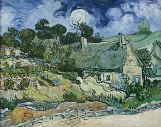 Chaumes de Cordeville à Auvers-sur-Oise (Vincent van Gogh) - Muzeo.com