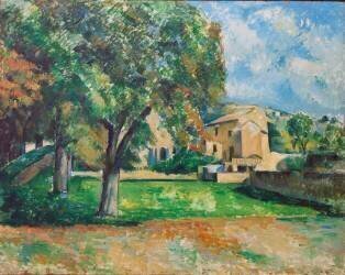 Châtaigniers et ferme du Jas de Bouffan (Paul Cézanne) - Muzeo.com