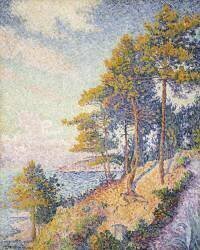 Chemin Côtier à Saint-Tropez (Paul Signac) - Muzeo.com
