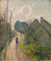Chemin montant à Osny (Val d'Oise) (Camille Pissarro) - Muzeo.com