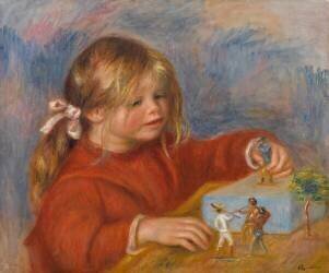 Claude Renoir jouant (Auguste Renoir) - Muzeo.com