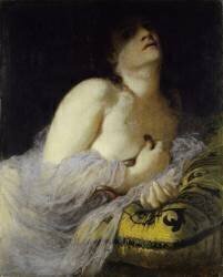 Cléopâtre mourante (Première version) (Arnold Böcklin) - Muzeo.com
