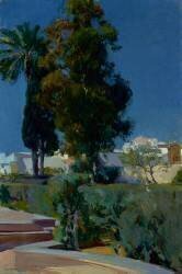Coin de jardin, Alcazar, Séville (Joaquin Sorolla y Bastida) - Muzeo.com