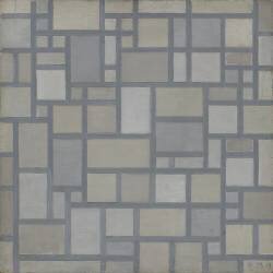 Composition avec la grille 7 (Piet Mondrian) - Muzeo.com